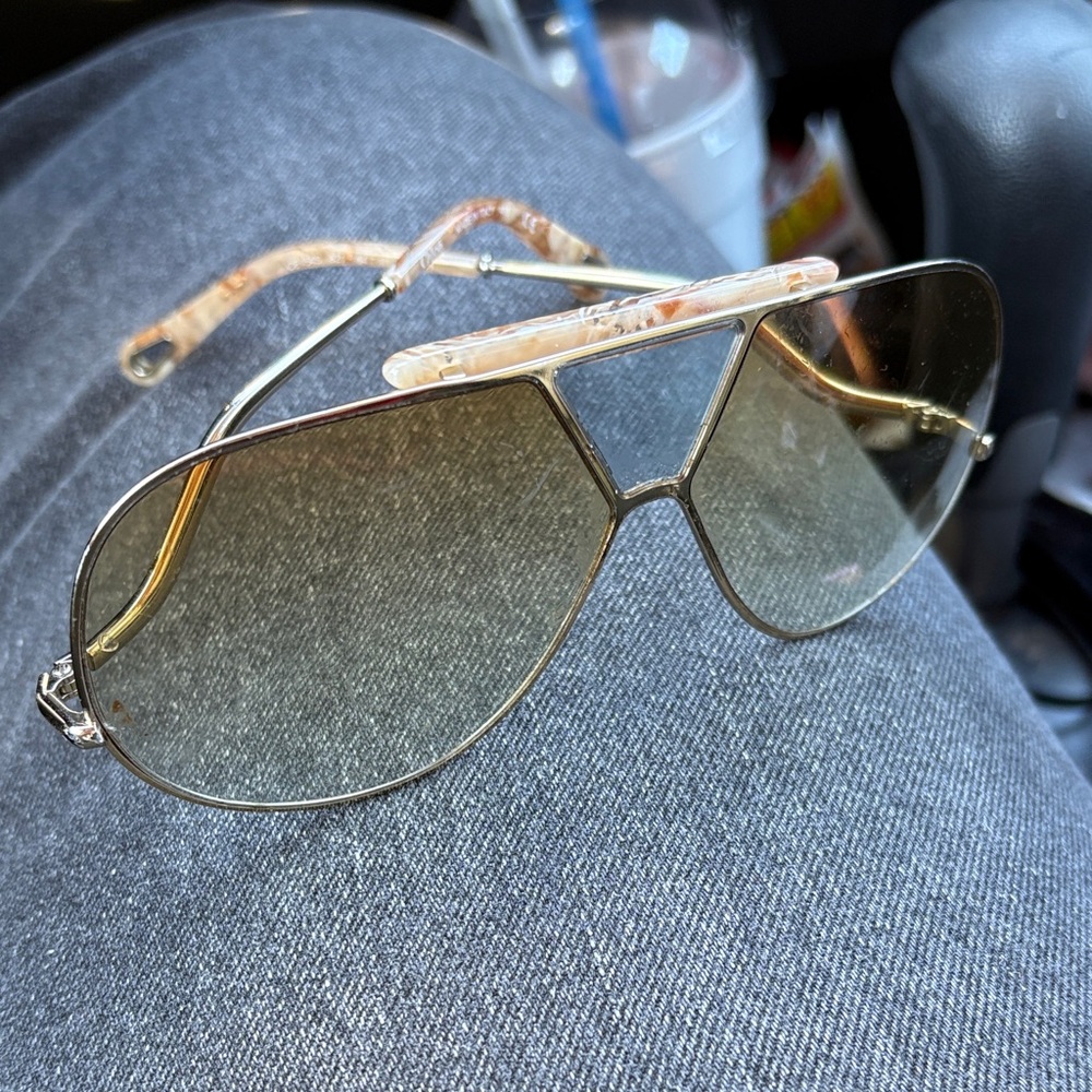 Gold Chloé Sunglasses